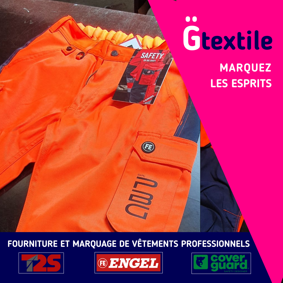 Gtextile Personnalisation de vos vêtements EPI à Grenoble